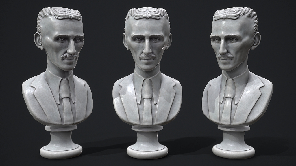 Nikola Tesla Bust – Mega Blaster Systems
